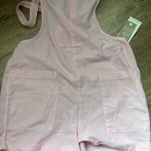 O’Neill Pink Linen Romper Sz L